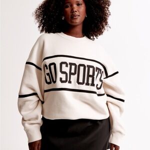 Abercrombie & Fitch Light Pink Crewneck Sweatshirt